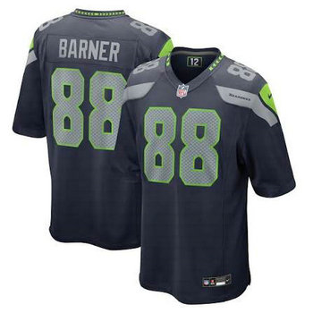 Nike Seattle Seahawks #88 AJ Barner Blue NFL jersey