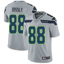 Nike Seattle Seahawks #88 Will Dissly Grey Vapor Untouchable Limited Authentic Stitched NFL Jersey