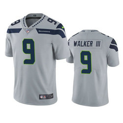 Nike Seattle Seahawks #9 Kenneth Walker III Gray Vapor Untouchable Authentic Stitched NFL Jersey