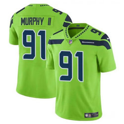 Nike Seattle Seahawks #91 Byron Murphy II Green 2024 Draft Vapor Untouchable Football Jersey