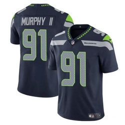Nike Seattle Seahawks #91 Byron Murphy II Navy 2024 Draft Vapor Untouchable Football Jersey