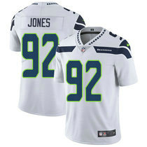 Nike Seattle Seahawks #92 Nazair Jones White Vapor Untouchable Limited Authentic Stitched NFL Jersey