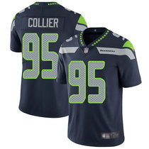 Nike Seattle Seahawks #95 L.J. Collier Blue Vapor Untouchable Limited Authentic Stitched NFL Jersey