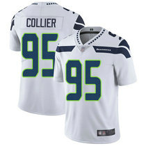 Nike Seattle Seahawks #95 L.J. Collier White Vapor Untouchable Limited Authentic Stitched NFL Jersey