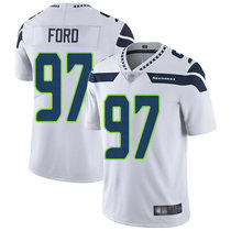 Nike Seattle Seahawks #97 Poona Ford White Vapor Untouchable Limited Authentic Stitched NFL Jersey