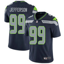 Nike Seattle Seahawks #99 Quinton Jefferson Blue Vapor Untouchable Limited Authentic Stitched NFL Jersey
