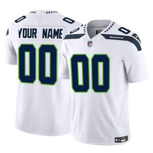 Nike Seattle Seahawks Custom White 2023 F.U.S.E Authentic Stitched NFL Jersey