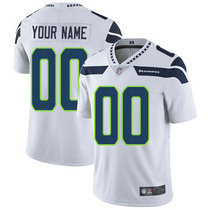 Nike Seattle Seahawks Customized White Limited Vapor Untouchable Authentic Stitched NFL Jerseys