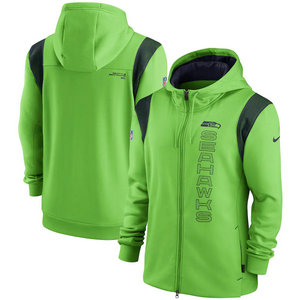 Nike Seattle Seahawks Green 2021 zipper Hoodie