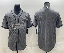 Nike Seattle Seahawks Hemp grey Joint Authentic Stitched baseball jersey