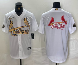 Nike St. Louis Cardinals Blank All star team lou Logo on back Authentic Stitched MLB Jersey
