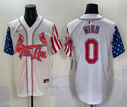 Nike St.Louis Cardinals #0 Masyn Winn White Flag Jersey