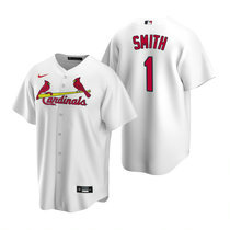 Nike St.Louis Cardinals #1 Ozzie Smith White Game Authentic stitched MLB jersey