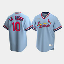Nike St.Louis Cardinals #10 Tony La Russa Cooperstown Collection Light Blue Authentic Stitched MLB Jersey