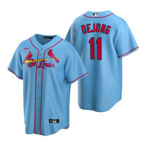 Nike St.Louis Cardinals #11 Paul DeJong Light Blue Game Authentic stitched MLB jersey