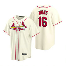 Nike St.Louis Cardinals #16 Kolten Wong Cream Game Authentic stitched MLB jersey
