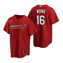 Nike St.Louis Cardinals #16 Kolten Wong Red Game Authentic stitched MLB jersey
