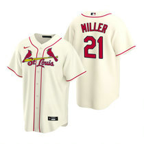 Nike St.Louis Cardinals #21 Andrew Miller Cream Game Authentic stitched MLB jersey
