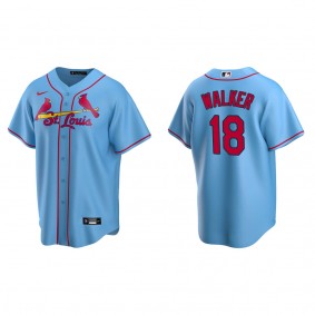 Nike St.Louis Cardinals #18 Jordan Walker Blue Game Authentic Stitched MLB Jersey