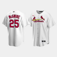 Nike St.Louis Cardinals #25 Mark McGwire White Game Authentic stitched MLB jersey