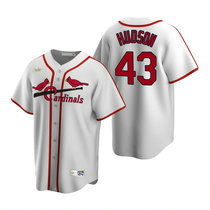 Nike St.Louis Cardinals #43 Dakota Hudson Cooperstown Collection White Authentic Stitched MLB Jersey