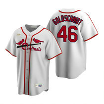 Nike St.Louis Cardinals #46 Paul Goldschmidt Cooperstown Collection White Authentic Stitched MLB Jersey