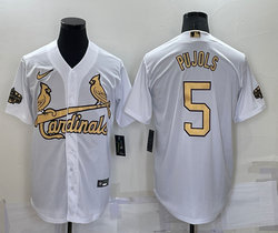 Nike St.Louis Cardinals #5 Albert Pujols White 2022 All Star Authentic Stitched MLB Jersey