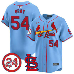 Nike St.Louis Cardinals #54 Sonny Gray Blue 2024 Memorial Authentic stitched MLB jersey