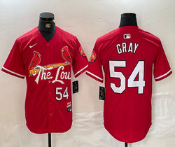 Nike St.Louis Cardinals #54 Sonny Gray Red 2024 City Game Authentic stitched MLB jersey