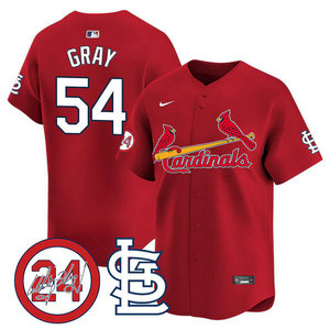 Nike St.Louis Cardinals #54 Sonny Gray Red 2024 Memorial Authentic stitched MLB jersey