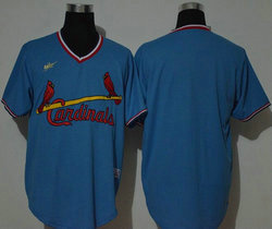 Nike St.Louis Cardinals #Blank Cooperstown Collection Light Blue Authentic Stitched MLB Jersey
