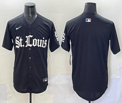 Nike St.Louis Cardinals Blank Black 5(V) Joint MLB Jersey