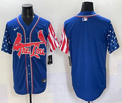 Nike St.Louis Cardinals Blank Blue Flag Jersey