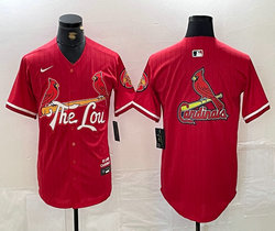 Nike St.Louis Cardinals Blank Cardinals Logo on back Red 2014 City Game Authentic stitched MLB jersey