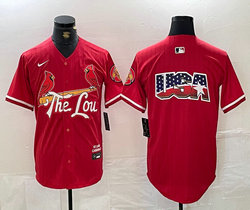 Nike St.Louis Cardinals Blank USA on back Red 2014 City Game Authentic stitched MLB jersey