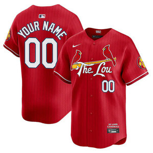 Nike St.Louis Cardinals Custom Red 2024 City Game Authentic stitched MLB jerseys