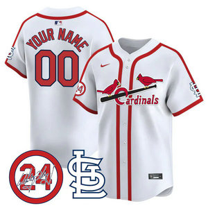 Nike St.Louis Cardinals Custom White 2024 Memorial Throwback Authentic stitched MLB jersey
