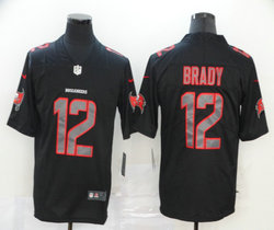 Nike Tampa Bay Buccaneers #12 Tom Brady Black Impact Authentic Stitched NFL jersey