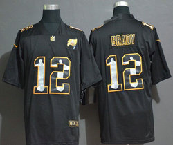Nike Tampa Bay Buccaneers #12 Tom Brady Black Salute to Service Authentic Stitched NFL jersey