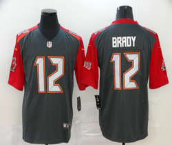 Nike Tampa Bay Buccaneers #12 Tom Brady Gray Inverted Legend Authentic Stitched NFL Jersey