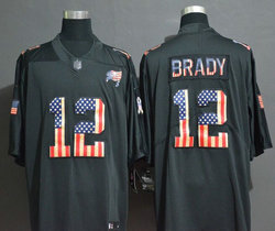 Nike Tampa Bay Buccaneers #12 Tom Brady USA Flag Fashion Authentic Stitched NFL jersey