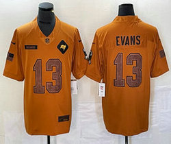 Nike Tampa Bay Buccaneers #13 Mike Evans 2023 Brown Salute To Service Authentic Stitched NFL Jersey