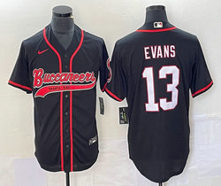 Nike Tampa Bay Buccaneers #13 Mike Evans Black Joint adults Authentic Stitched baseball jersey