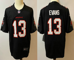 Nike Tampa Bay Buccaneers #13 Mike Evans Black Vapor Untouchable Authentic Stitched NFL Jersey