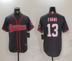 Nike Tampa Bay Buccaneers #13 Mike Evans Carbon black Joint Authentic Stitched baseball jersey