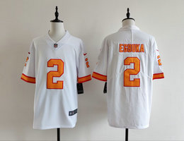 Nike Tampa Bay Buccaneers #2 Emeka Egbuka White throwback Stitched NFL Jersey