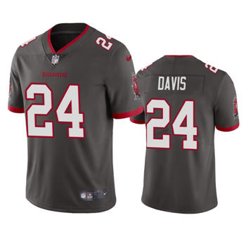Nike Tampa Bay Buccaneers #24 Carlton Davis Pewter Vapor Untouchable Authentic Stitched NFL Jersey