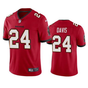 Nike Tampa Bay Buccaneers #24 Carlton Davis Red Vapor Untouchable Authentic Stitched NFL Jersey