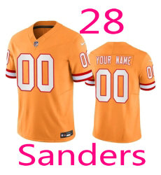 Nike Tampa Bay Buccaneers #28 Shilo Sanders Orange throwback Stitched NFL Jersey