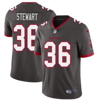 Nike Tampa Bay Buccaneers #36 M.J. Stewart Gray Vapor Untouchable Authentic Stitched NFL Jersey